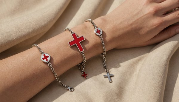Red cross bracelet: enhance your style with a prayerful symbol